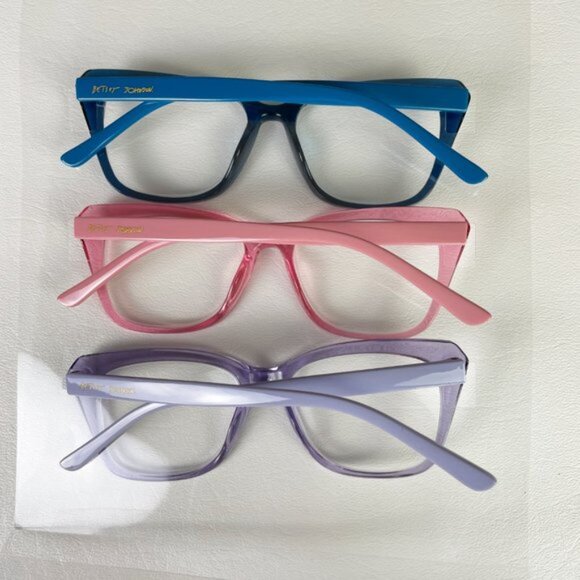 Betsey Johnson +2.00 Reading Glasses Purple Pink Blue - Picture 3 of 3